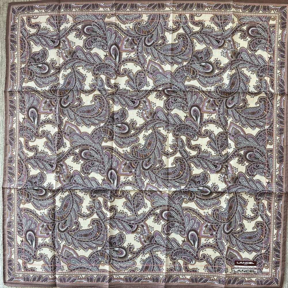Lancel Cotton Scarf Handkerchief
